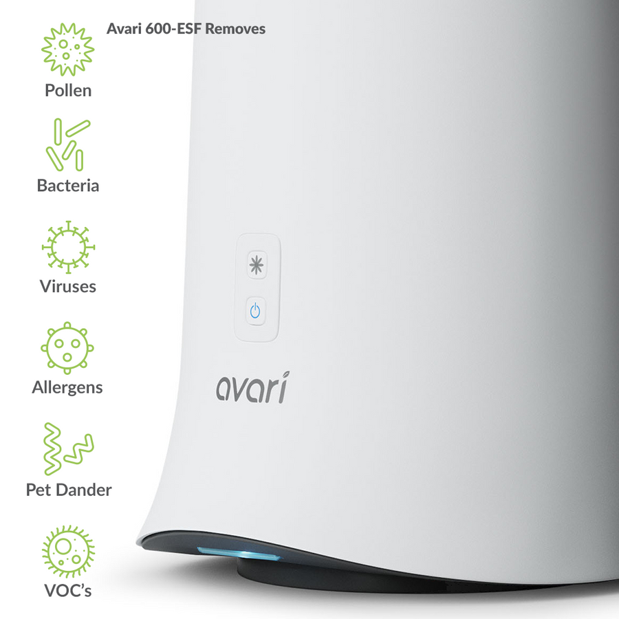 Avari 600 Electrostatic Tabletop Personal Air Purifier Removes Particles
