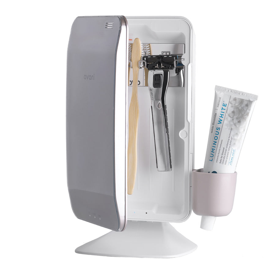 Avari Ts UV Heat Toothbrush Sanitizer Champagne- Front Open