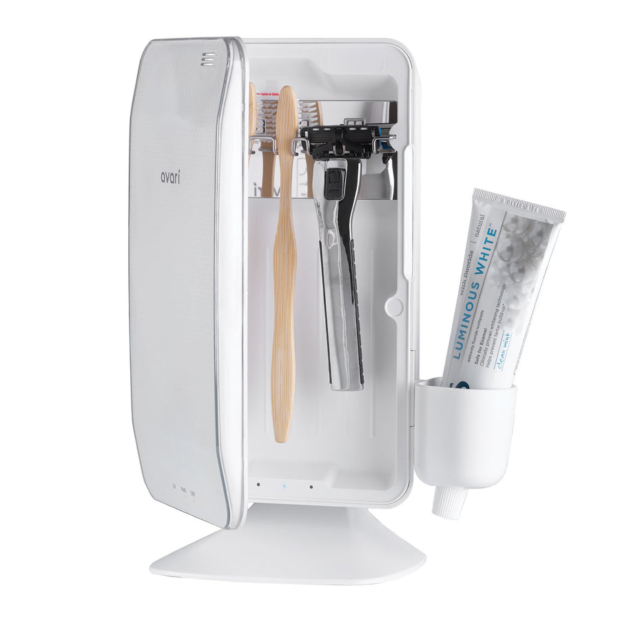 Avari Ts UV Heat Toothbrush Sanitizer Pearl- Front Open